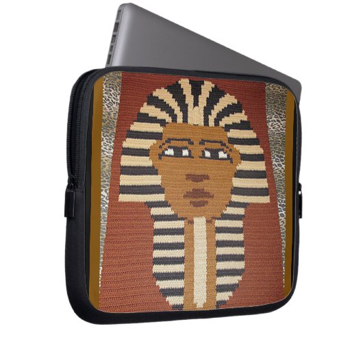 Pharaoh Artisan Crochet Print Electronics Bag Laptopschutzhülle (Vorne Rechts)