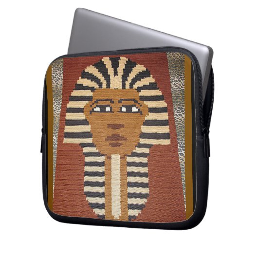 Pharaoh Artisan Crochet Print Electronics Bag Laptopschutzhülle (Vorderseite Links)
