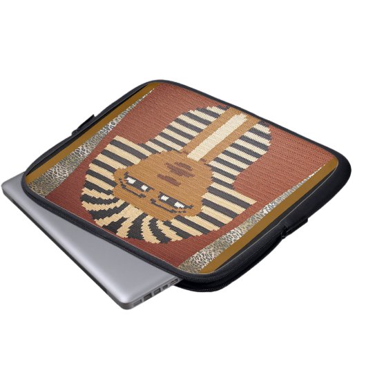Pharaoh Artisan Crochet Print Electronics Bag Laptopschutzhülle (Vorne Knopf)