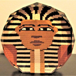 Pharaoh Artisan Crochet Print on Free Stehend Fotoblock