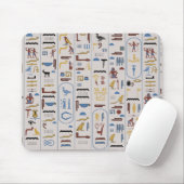 Pharaoh Asche Hintergrund Alte Hieroglyphen Mousepad (Mit Mouse)
