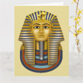 Pharaoh Bust Karte (Gelbe Blume)