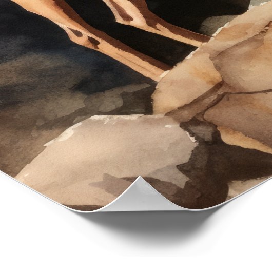 Pharaoh Dog Art Print Poster (Ecke)