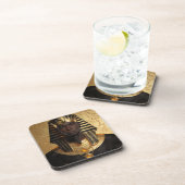 Pharaoh Energy — Alte Afrikanische König Moderne K Getränkeuntersetzer (Rechte Seite)