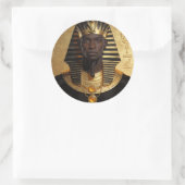 Pharaoh Energy — Alte Afrikanische König Moderne K Runder Aufkleber (Tasche)