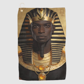 Pharaoh Energy — Ancient African King Modern Art Golfhandtuch