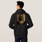 Pharaoh Energy — Ancient African King Modern Art Hoodie (Schwarz voll)