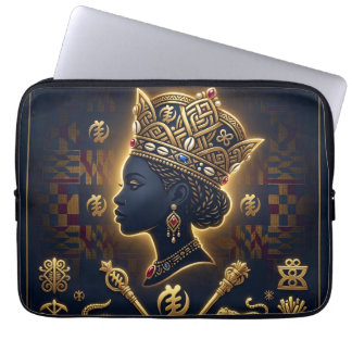 Pharaoh Energy Ancient African King Modern Art  Laptopschutzhülle