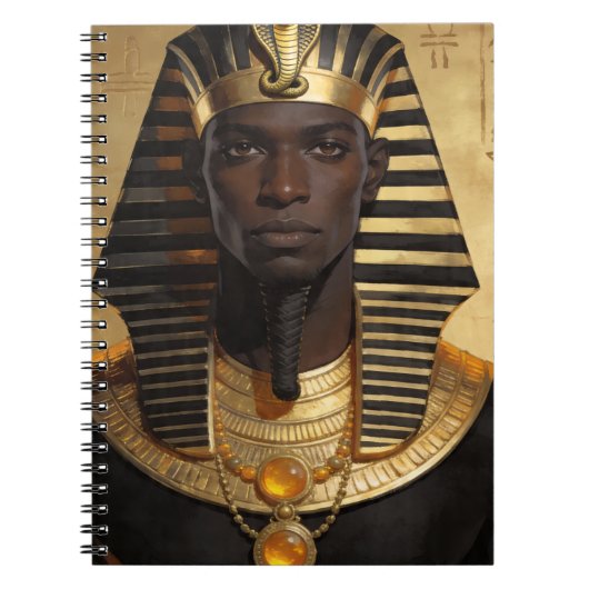 Pharaoh Energy — Ancient African King Modern Art Notizblock (Vorderseite)
