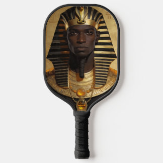 Pharaoh Energy — Ancient African King Modern Art Pickleball Schläger