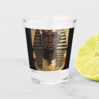 Pharaoh Energy — Ancient African King Modern Art Schnapsglas