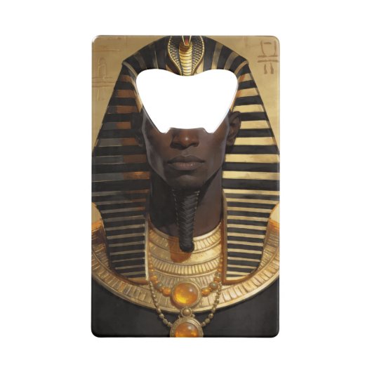 Pharaoh Energy — Moderne Kunst eines antiken afrik Geldbeutel Flaschenöffner (Vorderseite)