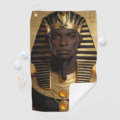 Pharaoh Energy — Moderne Kunst eines antiken afrik Golfhandtuch (Insitu)