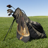 Pharaoh Energy — Moderne Kunst eines antiken afrik Golfhandtuch (Gras)