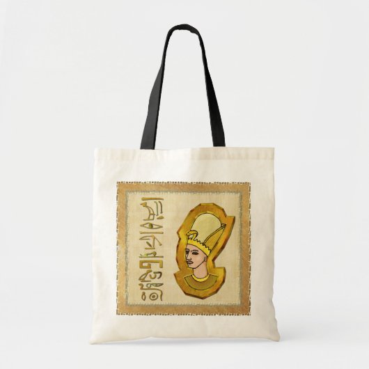Pharaoh Hieroglyphics Ägyptische Volkskunst-Tasche Tragetasche (Vorne)