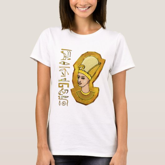Pharaoh Hieroglyphics Ägyptisches Folklorekunst Sh T-Shirt (Vorderseite)