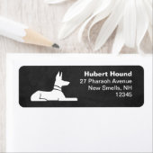 Pharaoh Hound Ägyptische Hieroglyph-Rücksendeadres (Insitu)