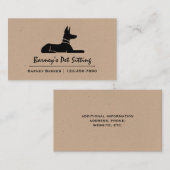 Pharaoh Hound Ägyptischer Hieroglyph Dog Visitenkarte (Vorne/Hinten)