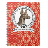 Pharaoh Hound Credo Spiral Photo Notebook Notizblock (Vorderseite)