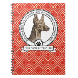 Pharaoh Hound Credo Spiral Photo Notebook Notizblock