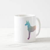 Pharaoh Hound Geometric Muster Silhouette Pastell Kaffeetasse (VorderseiteRechts)