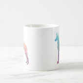 Pharaoh Hound Geometric Muster Silhouette Pastell Kaffeetasse (Mittel)