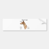 Pharaoh Hound History Design Autoaufkleber (Vorne)
