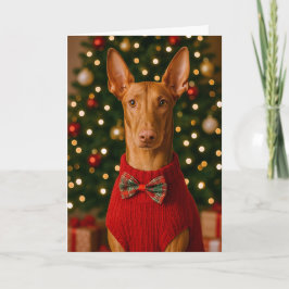 Pharaoh Hound Holiday Card Feiertagskarte
