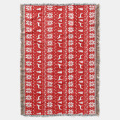 Pharaoh Hound Hund Silhouetten Weihnachtsmuster Decke (Vorderseite Vertikal)