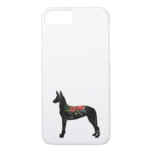 Pharaoh Hound Hund züchten Bohemischen Blumensatte Case-Mate iPhone Hülle (Rückseite)