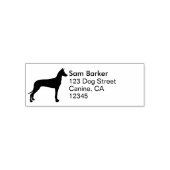 Pharaoh Hound Hunde Silhouette Rücksendeadresse Permastempel (Design)