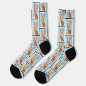 Pharaoh Hound Malerei Kastanien Original Hunde Kun Socken (Linkes Detail)