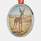 Pharaoh Hound Ornament Aus Metall (Links)