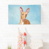 Pharaoh Hound Painting - Niedliche Original Hunde Banner (Insitu)