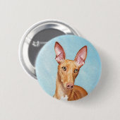 Pharaoh Hound Painting - Niedliche Original Hunde  Button (Vorne & Hinten)