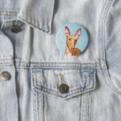 Pharaoh Hound Painting - Niedliche Original Hunde  Button (Beispiel)
