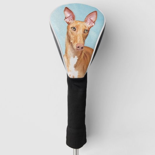 Pharaoh Hound Painting - Niedliche Original Hunde Golf Headcover (Vorderseite)