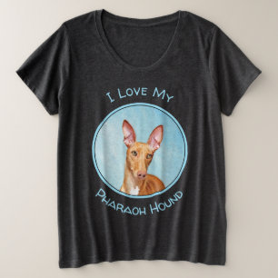 Pharaoh Hound Painting - Niedliche Original Hunde Große Größe T-Shirt