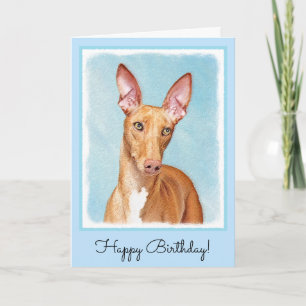 Pharaoh Hound Painting - Niedliche Original Hunde Karte