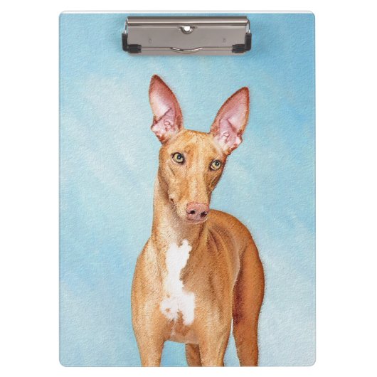 Pharaoh Hound Painting - Niedliche Original Hunde Klemmbrett (Vorderseite)