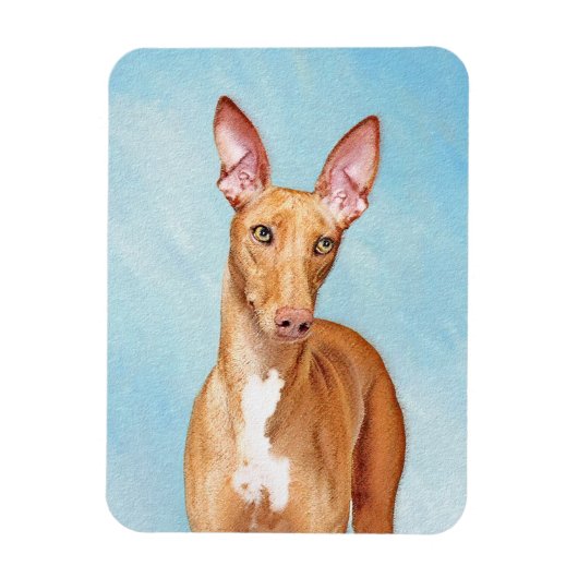 Pharaoh Hound Painting - Niedliche Original Hunde  Magnet (Vertikal)