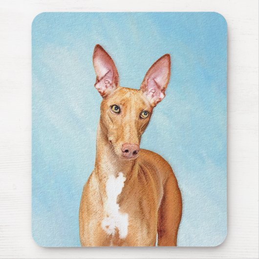 Pharaoh Hound Painting - Niedliche Original Hunde Mousepad (Vorne)