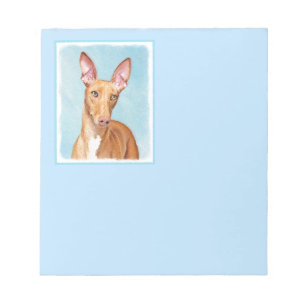 Pharaoh Hound Painting - Niedliche Original Hunde Notizblock