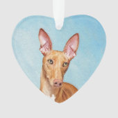 Pharaoh Hound Painting - Niedliche Original Hunde Ornament (Vorderseite)