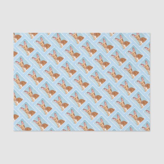 Pharaoh Hound Painting - Niedliche Original Hunde  Seidenpapier (Vorderseite)