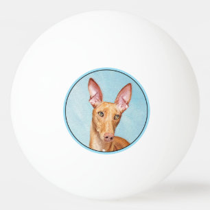 Pharaoh Hound Painting - Niedliche Original Hunde  Tischtennisball