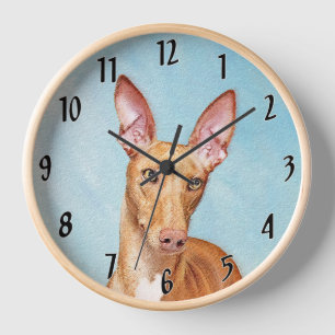Pharaoh Hound Painting - Niedliche Original Hunde  Uhr