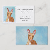 Pharaoh Hound Painting - Niedliche Original Hunde  Visitenkarte (Vorne/Hinten)