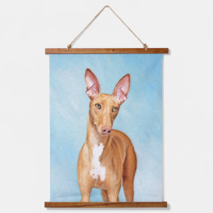 Pharaoh Hound Painting - Niedliche Original Hunde  Wandteppich Mit Holzrahmen