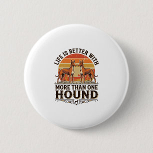 Pharaoh Hound Shirt Vintage Hundeliebhaber Sonnenu Button